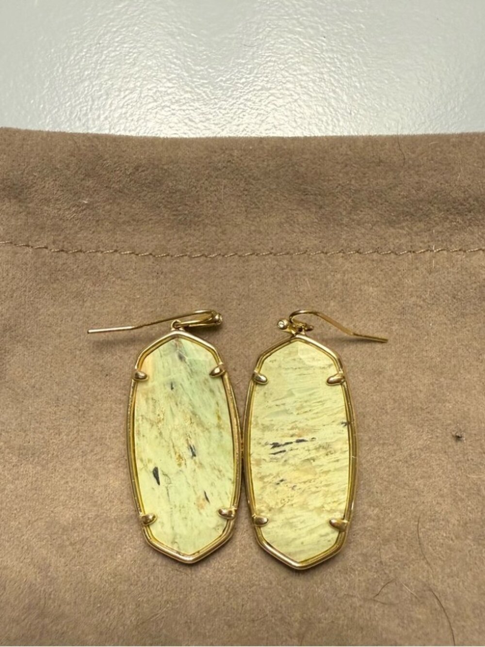 Kendra Scott Elle Gold Drop Earrings | Bronze Veined Turquoise Magnesite